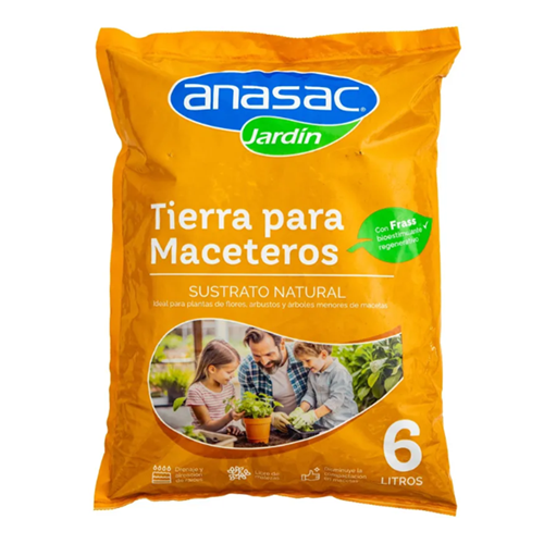 Tierra Para Maceteros (6 LT) Anasac