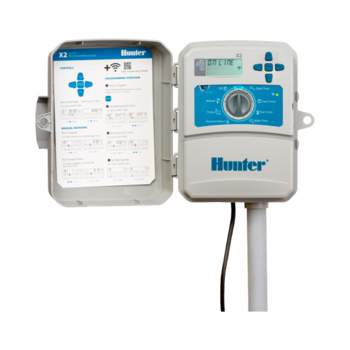 PROGRAMADOR DE RIEGO EXTERIOR X 2 (8 ESTACIONES) HUNTER