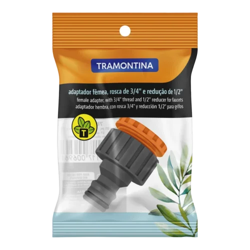 Adaptador Hembra, Con Rosca 3/4" Y Reducción 1/2” Tramontina